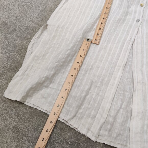 Lungo L'arno Women's Maxi Striped Shirt Dress Size Small Quiet Luxury Old Money - Picture 11 of 11